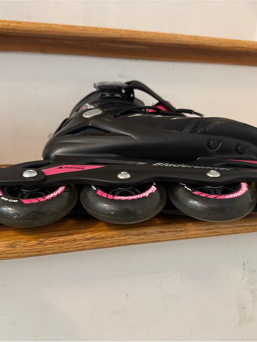 Women's Black and Pink Inline Skates